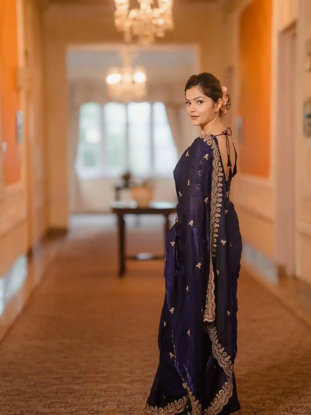Blue Fandy Satin Silk Zari Work Saree | Sarees, Bollywood Sarees, Creative Sarees, Designer Sarees, Embroidered Sarees, Ethnic Saree, Modern Digital sarees, Party Wear Sarees