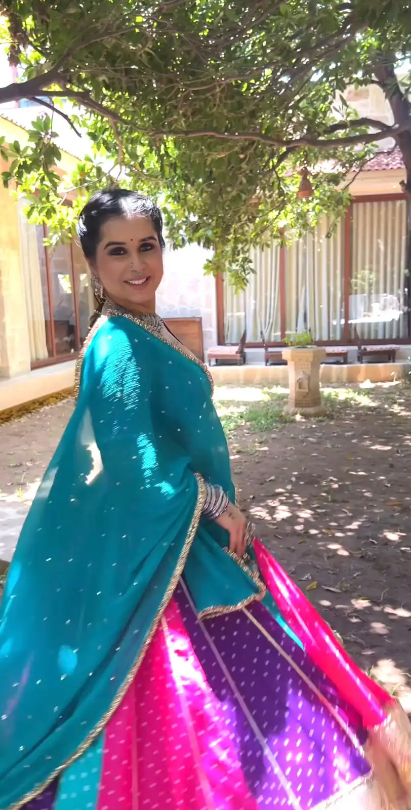 Blue Georgette Mirror Lace Khadi Print Lehenga Choli | Lehenga, Bollywood Lehenga, Creative Lehenga, Designer Lehenga, Embroidered Lehenga, Party Wear Lehenga