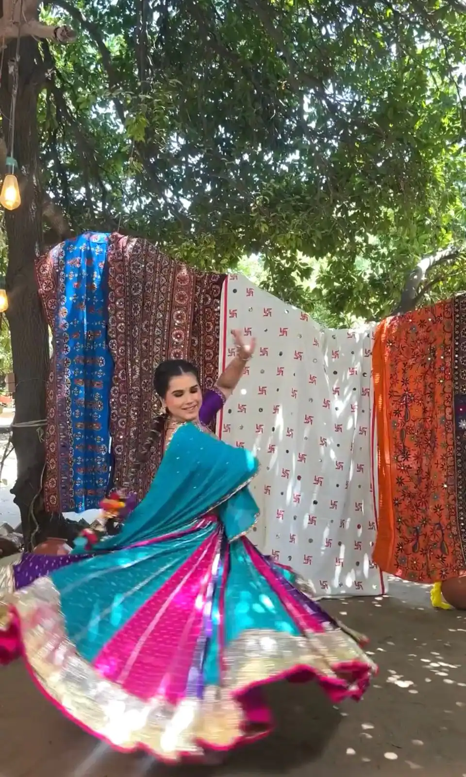 Blue Georgette Mirror Lace Khadi Print Lehenga Choli | Lehenga, Bollywood Lehenga, Creative Lehenga, Designer Lehenga, Embroidered Lehenga, Party Wear Lehenga