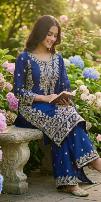 Blue Organza Silk With Sequence Work Salwar Suit | Jump Suits, Salwar suit, Casual Suits, Creative suits, Designer Suits, Palazzo Suits, Party Wear Suits, Patiala Suits, Straight Suits
