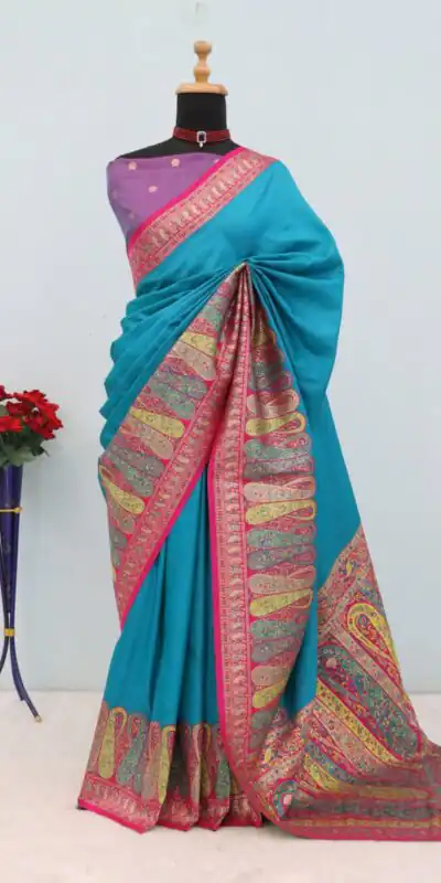 Blue Paithani Silk Woven Motifs Work Saree | Sarees, Bollywood Sarees, Creative Sarees, Designer Sarees, Embroidered Sarees, Ethnic Saree, Modern Digital sarees, Party Wear Sarees