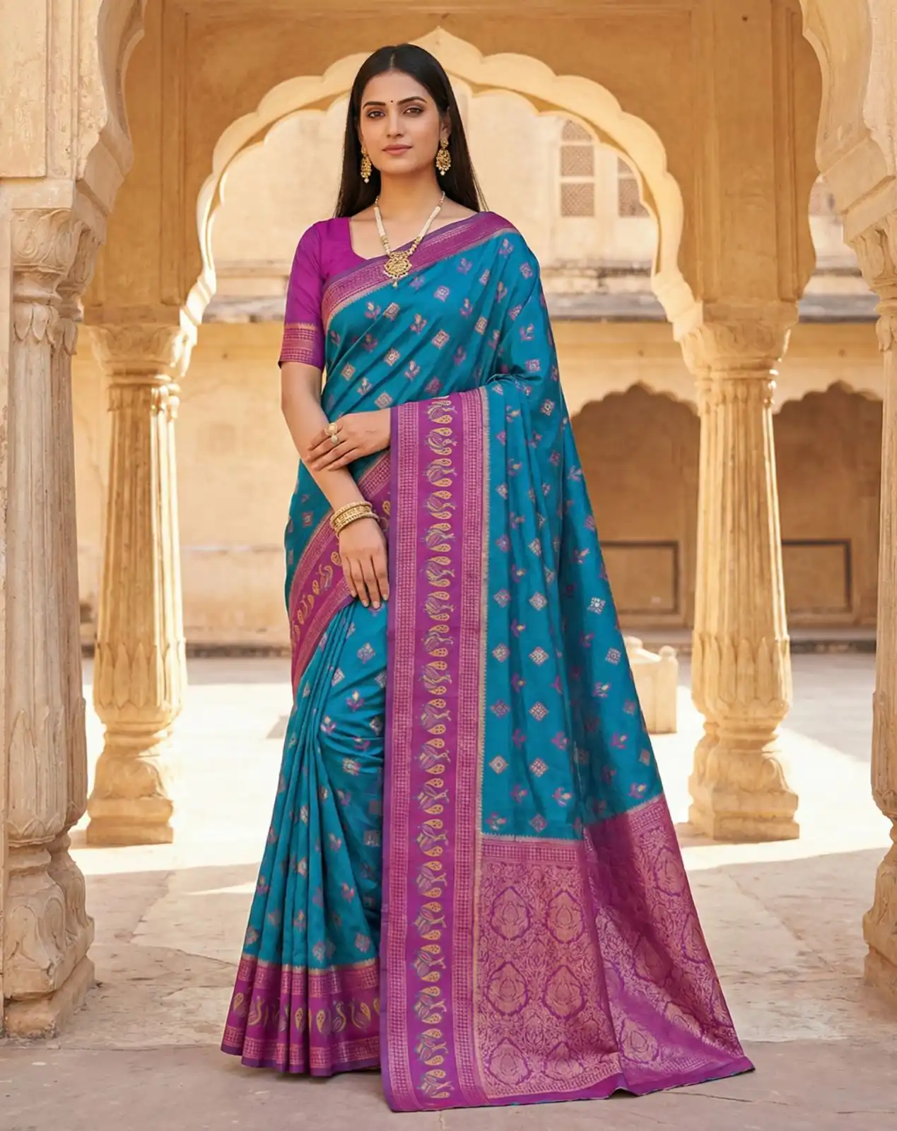 Blue Pochampalli Silk Lace Zari Work Saree | Sarees, Bollywood Sarees, Creative Sarees, Designer Sarees, Embroidered Sarees, Ethnic Saree, Modern Digital sarees, Party Wear Sarees
