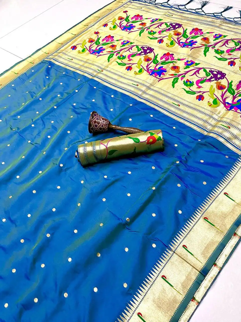 Blue Pure Banarasi Silk Zari Work Saree | Sarees, Bollywood Sarees, Creative Sarees, Designer Sarees, Embroidered Sarees, Ethnic Saree, Modern Digital sarees, Party Wear Sarees
