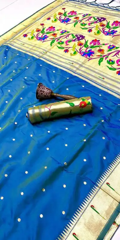 Blue Pure Banarasi Silk Zari Work Saree | Sarees, Bollywood Sarees, Creative Sarees, Designer Sarees, Embroidered Sarees, Ethnic Saree, Modern Digital sarees, Party Wear Sarees