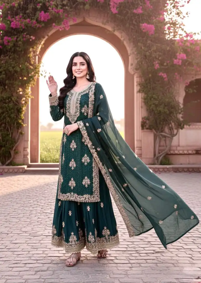Blue Pure Organza Silk Embroidery Cut Work Salwar Suit | Jump Suits, Salwar suit, Casual Suits, Creative suits, Designer Suits, Palazzo Suits, Party Wear Suits, Patiala Suits, Straight Suits