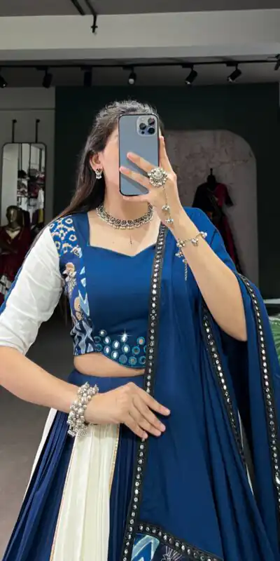 Blue Rayon Printed Print Lehenga Choli | Lehenga, Bollywood Lehenga, Creative Lehenga, Designer Lehenga, Embroidered Lehenga, Party Wear Lehenga