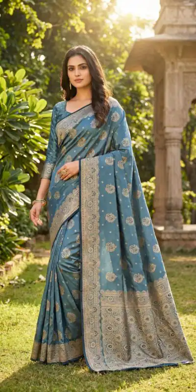 Blue Satin Silk Lace Zari Work Saree | Sarees, Bollywood Sarees, Creative Sarees, Designer Sarees, Embroidered Sarees, Ethnic Saree, Modern Digital sarees, Party Wear Sarees