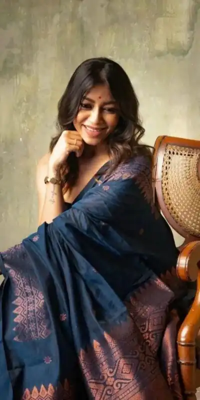 Blue Soft Lichi Silk Border Lace Saree | Sarees, Bollywood Sarees, Creative Sarees, Designer Sarees, Embroidered Sarees, Ethnic Saree, Modern Digital sarees, Party Wear Sarees