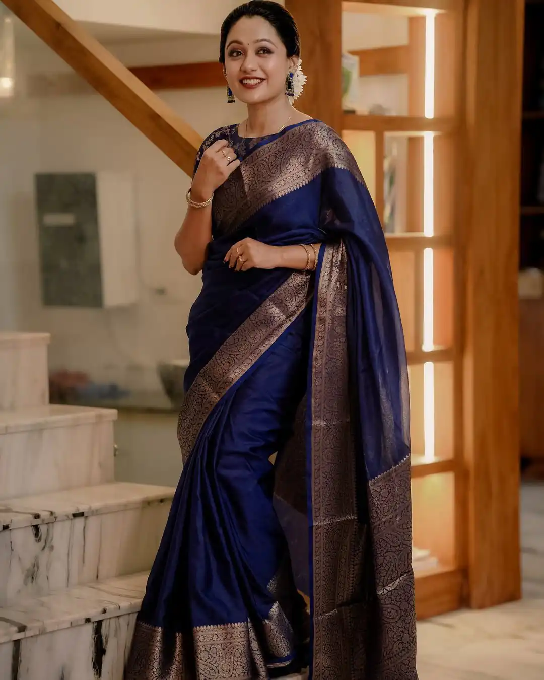 Blue Soft Lichi Silk Border Lace Work Saree | Sarees, Bollywood Sarees, Creative Sarees, Designer Sarees, Embroidered Sarees, Ethnic Saree, Modern Digital sarees, Party Wear Sarees