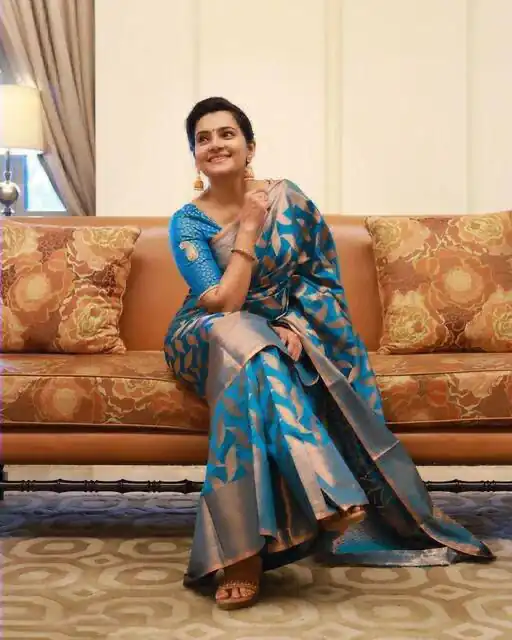 Blue Soft Silk Cloth Jacquard All Over Saree | Sarees, Bollywood Sarees, Creative Sarees, Designer Sarees, Embroidered Sarees, Ethnic Saree, Modern Digital sarees, Party Wear Sarees