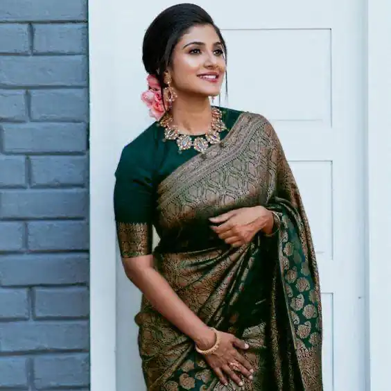 Blue Soft Silk Jacquard Work On All Over Saree | Sarees, Bollywood Sarees, Creative Sarees, Designer Sarees, Embroidered Sarees, Ethnic Saree, Modern Digital sarees, Party Wear Sarees