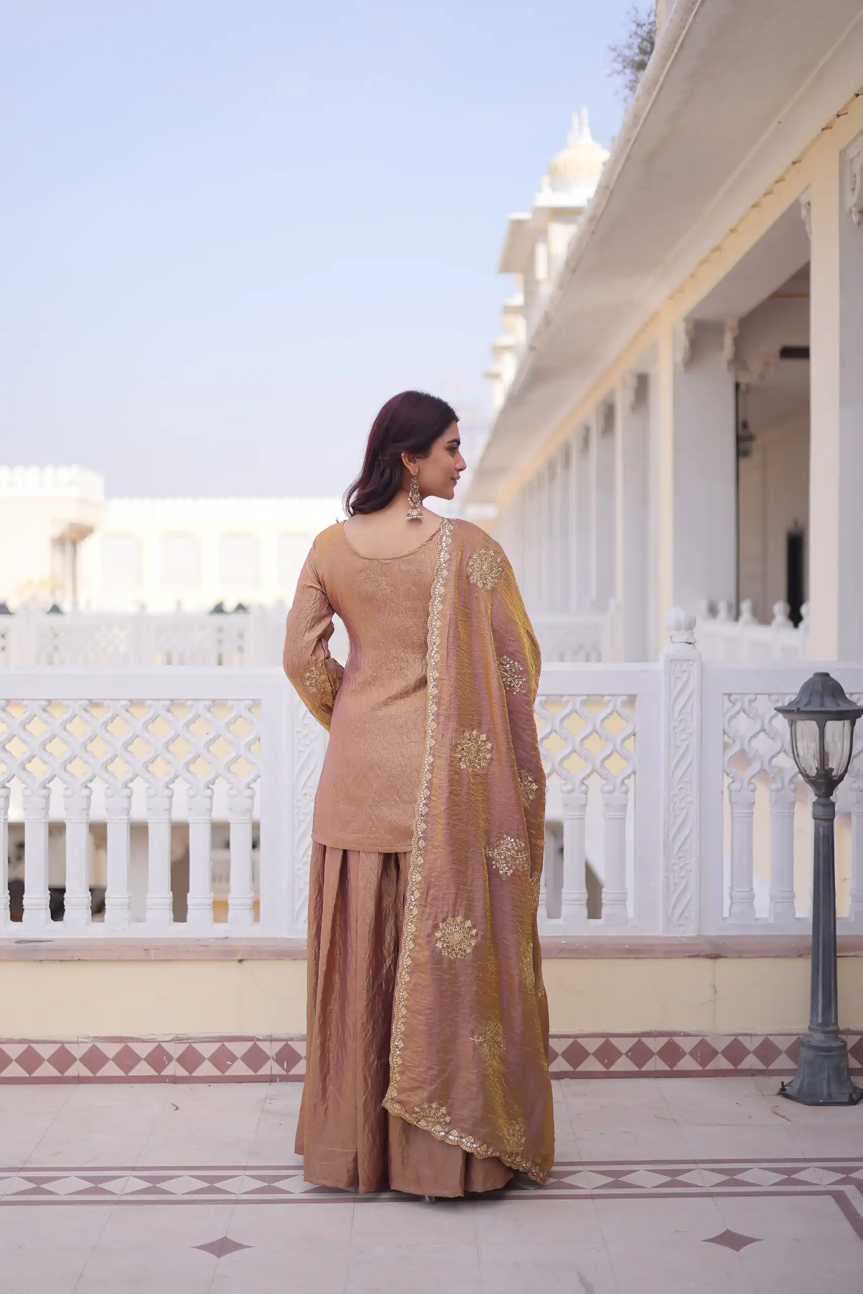 Brown Fendi Crush Zari Embroidery Work Salwar Suit | Jump Suits, Salwar suit, Casual Suits, Creative suits, Designer Suits, Palazzo Suits, Party Wear Suits, Patiala Suits, Straight Suits
