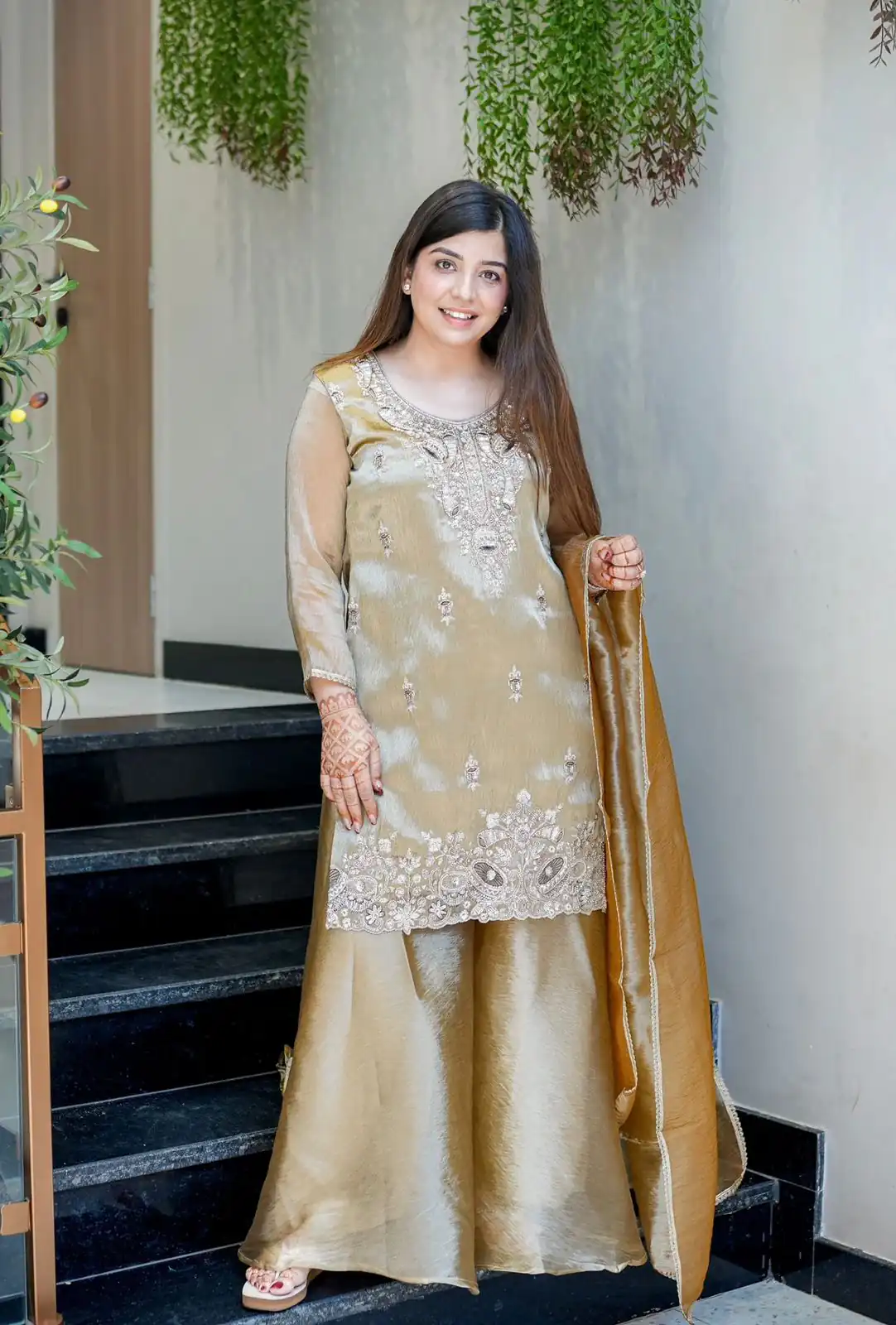Brown Jimmy Choo Embroidery Lace Work Salwar Suit | Jump Suits, Salwar suit, Casual Suits, Creative suits, Designer Suits, Palazzo Suits, Party Wear Suits, Patiala Suits, Straight Suits