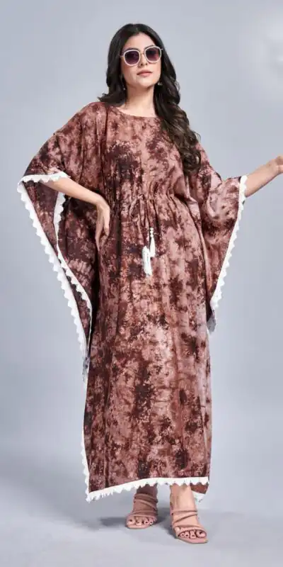Brown Rayon Slab Center Belt Kaftan Suit | Jump Suits, Salwar suit, Casual Suits, Creative suits, Designer Suits, Palazzo Suits, Party Wear Suits, Patiala Suits, Straight Suits