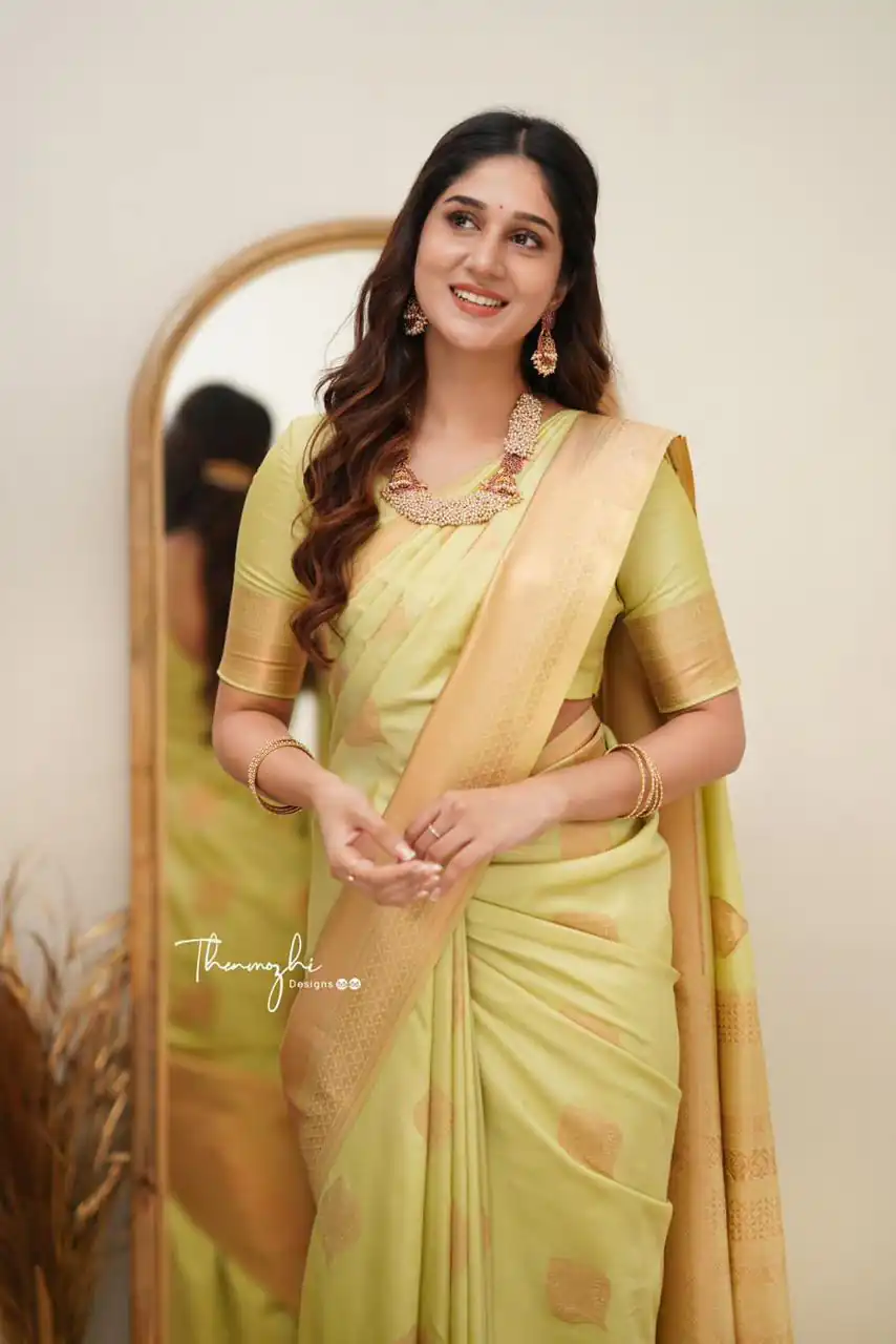 Classic Pista Lichi Silk Jacquard Work Saree | Sarees, Bollywood Sarees, Creative Sarees, Designer Sarees, Embroidered Sarees, Ethnic Saree, Modern Digital sarees, Party Wear Sarees