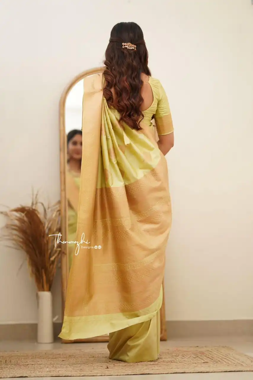 Classic Pista Lichi Silk Jacquard Work Saree | Sarees, Bollywood Sarees, Creative Sarees, Designer Sarees, Embroidered Sarees, Ethnic Saree, Modern Digital sarees, Party Wear Sarees
