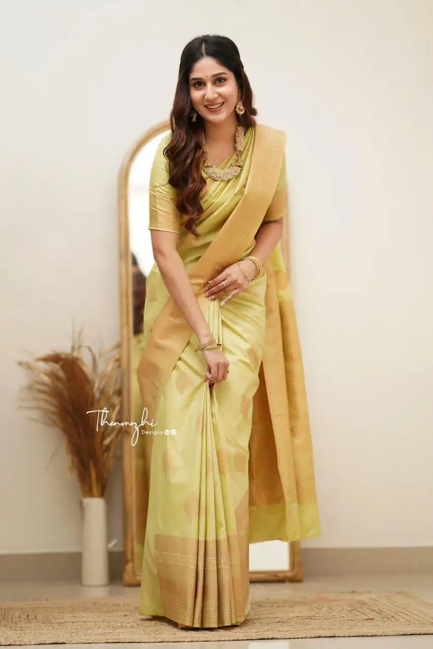 Classic Pista Lichi Silk Jacquard Work Saree | Sarees, Bollywood Sarees, Creative Sarees, Designer Sarees, Embroidered Sarees, Ethnic Saree, Modern Digital sarees, Party Wear Sarees