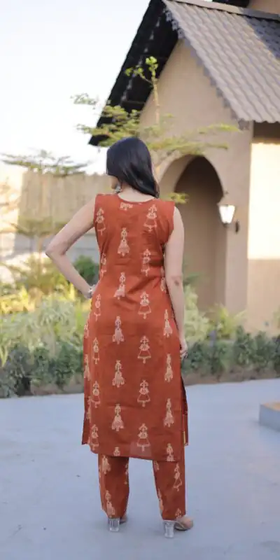 Rust Cotton Kurti KA 1251 Rust with Designer Work. Wedding, Party, Festive, Events, Special Price ₹1519. Delivery 4-6 Working Days. Shop now. | Kurti, Bollywood Kurti, Creative Kurtis, Designer Kurti, Party Wear Kurti, Selfie Kurti