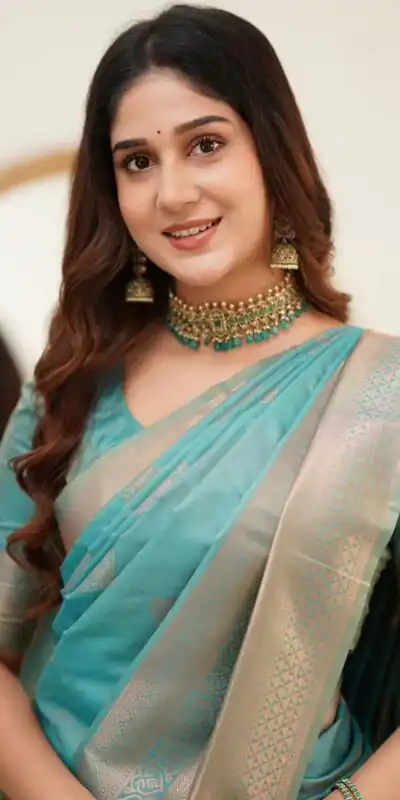 Classic Sky Blue Lichi Silk Jacquard Work Saree | Sarees, Bollywood Sarees, Creative Sarees, Designer Sarees, Embroidered Sarees, Ethnic Saree, Modern Digital sarees, Party Wear Sarees