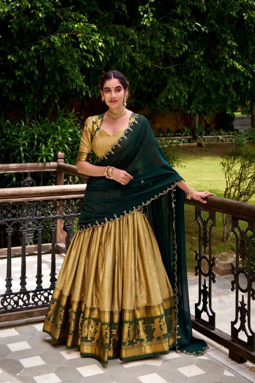 Cream Poly Cotton Embroidery Zari Work Lehenga Choli | Lehenga, Bollywood Lehenga, Creative Lehenga, Designer Lehenga, Embroidered Lehenga, Party Wear Lehenga