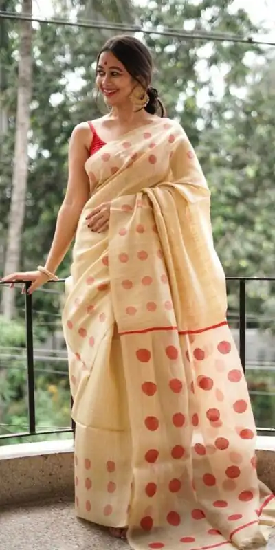 Cream Soft Lilan Weaving Work Saree | Sarees, Bollywood Sarees, Creative Sarees, Designer Sarees, Embroidered Sarees, Ethnic Saree, Modern Digital sarees, Party Wear Sarees