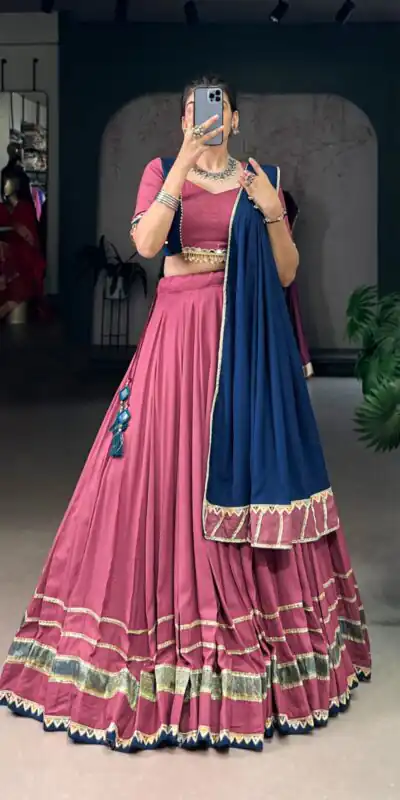 Dark Pink Rayon Lace Lehenga Choli | Lehenga, Bollywood Lehenga, Creative Lehenga, Designer Lehenga, Embroidered Lehenga, Party Wear Lehenga