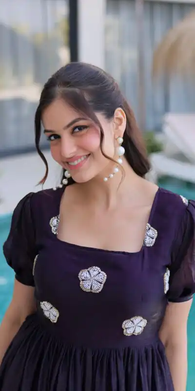 Dark Purple Fendi Silk Embroidery Bead Work Gown | Gowns, Bollywood Gowns, Creative Gowns, Designer Gowns, Embroidered Gowns, Party Wear Gowns