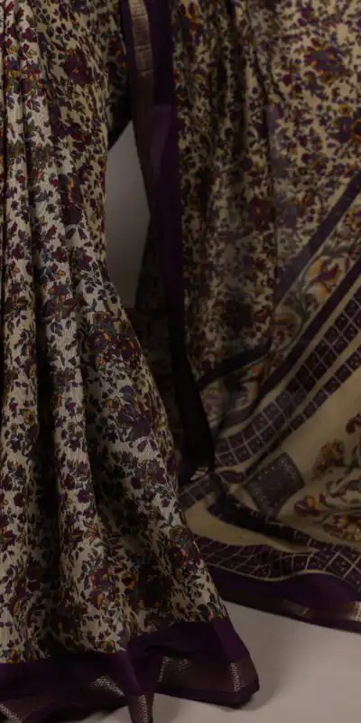 Dark Purple Polyester Viscose Chanderi Zari Work Saree | Sarees, Bollywood Sarees, Creative Sarees, Designer Sarees, Embroidered Sarees, Ethnic Saree, Modern Digital sarees, Party Wear Sarees