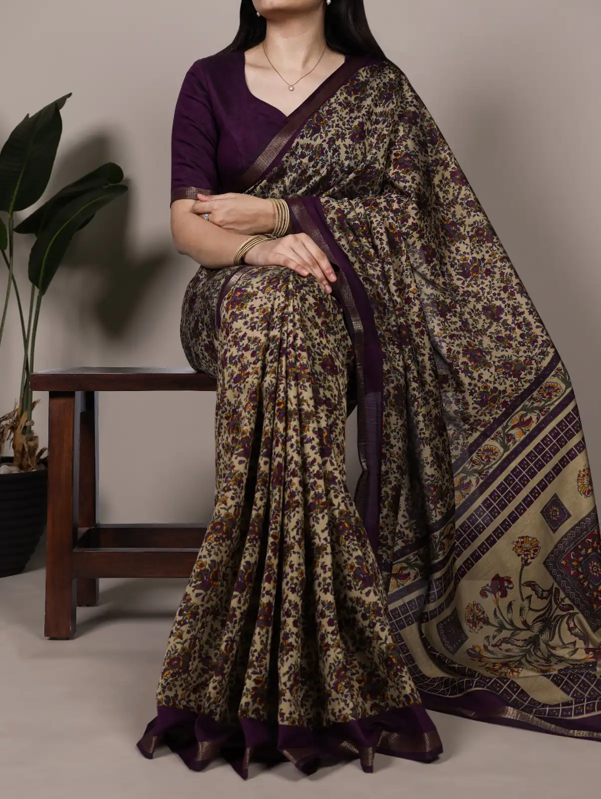 Dark Purple Polyester Viscose Chanderi Zari Work Saree | Sarees, Bollywood Sarees, Creative Sarees, Designer Sarees, Embroidered Sarees, Ethnic Saree, Modern Digital sarees, Party Wear Sarees