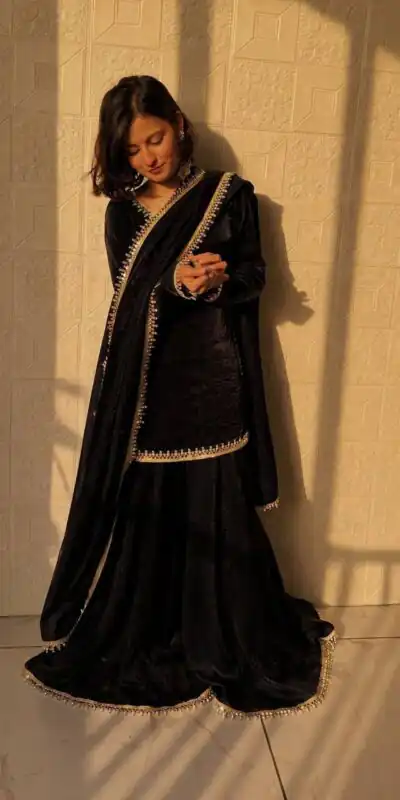 ZB 5063 Black Fandy Silk Salwar Suit with Embroidery Work. Wedding, Party, Festive, Events Now at just ₹1949. Delivery 4-6 Working Days. Shop now. | Jump Suits, Salwar suit, Casual Suits, Creative suits, Designer Suits, Palazzo Suits, Party Wear Suits, Patiala Suits, Straight Suits