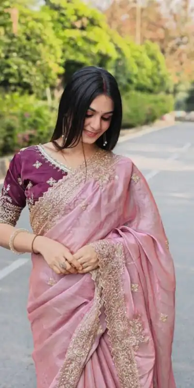 JR 666 Pink Fendy Satin Saree Perfect for Wedding, Party, Durga Puja, Raksha Bandhan, Sangeet – . Festive Deal ₹1949. Delivery 4-6 Working Days. | Sarees, Bollywood Sarees, Creative Sarees, Designer Sarees, Embroidered Sarees, Ethnic Saree, Modern Digital sarees, Party Wear Sarees