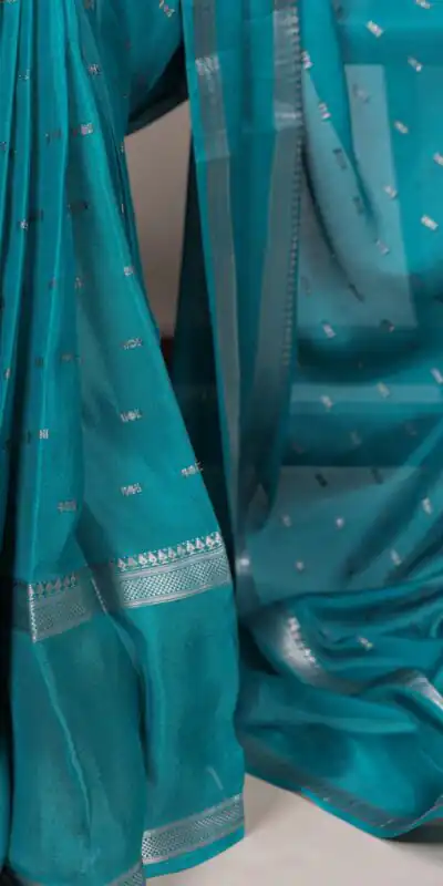 Firozi Crepe Weaving Work Saree | Sarees, Bollywood Sarees, Creative Sarees, Designer Sarees, Embroidered Sarees, Ethnic Saree, Modern Digital sarees, Party Wear Sarees