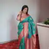 Firozi Pethani Silk Zari Lace Work Saree | Sarees, Bollywood Sarees, Creative Sarees, Designer Sarees, Embroidered Sarees, Ethnic Saree, Modern Digital sarees, Party Wear Sarees