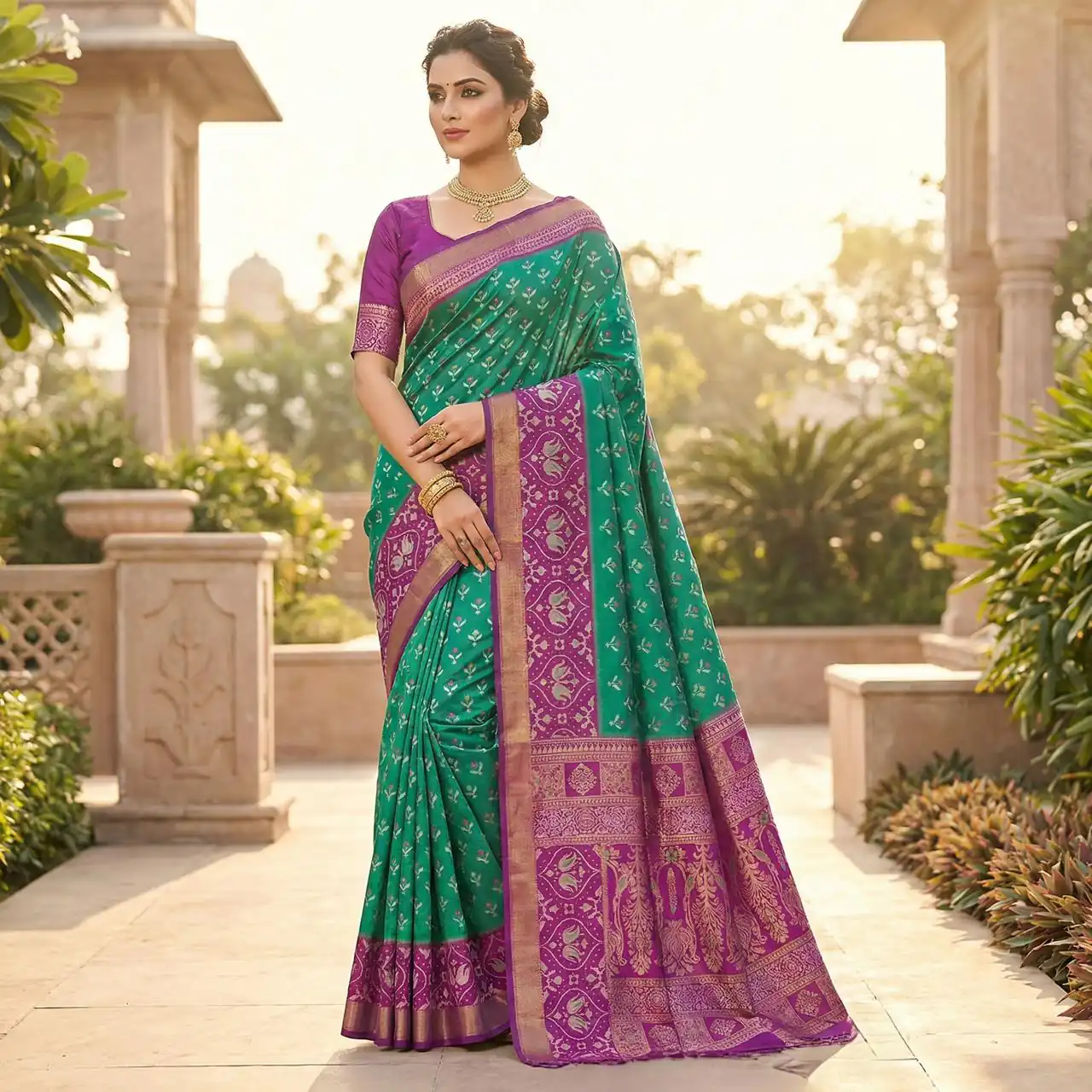 Firozi Pochampalli Silk Zari Woven Work Saree | Sarees, Bollywood Sarees, Creative Sarees, Designer Sarees, Embroidered Sarees, Ethnic Saree, Modern Digital sarees, Party Wear Sarees