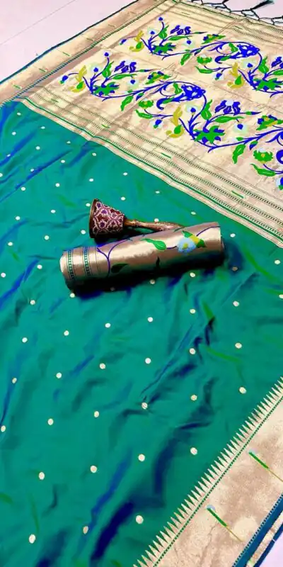 Firozi Pure Banarasi Silk Zari Work Saree | Sarees, Bollywood Sarees, Creative Sarees, Designer Sarees, Embroidered Sarees, Ethnic Saree, Modern Digital sarees, Party Wear Sarees