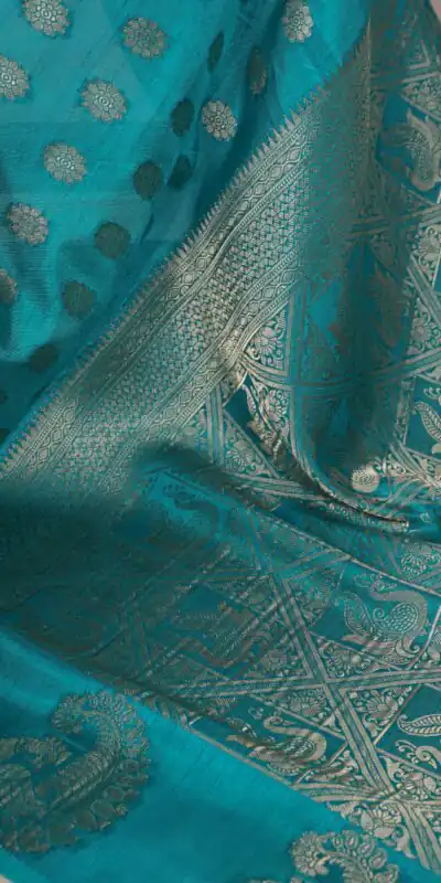 Firozi Roop Weaving Saree | Sarees, Bollywood Sarees, Creative Sarees, Designer Sarees, Embroidered Sarees, Ethnic Saree, Modern Digital sarees, Party Wear Sarees