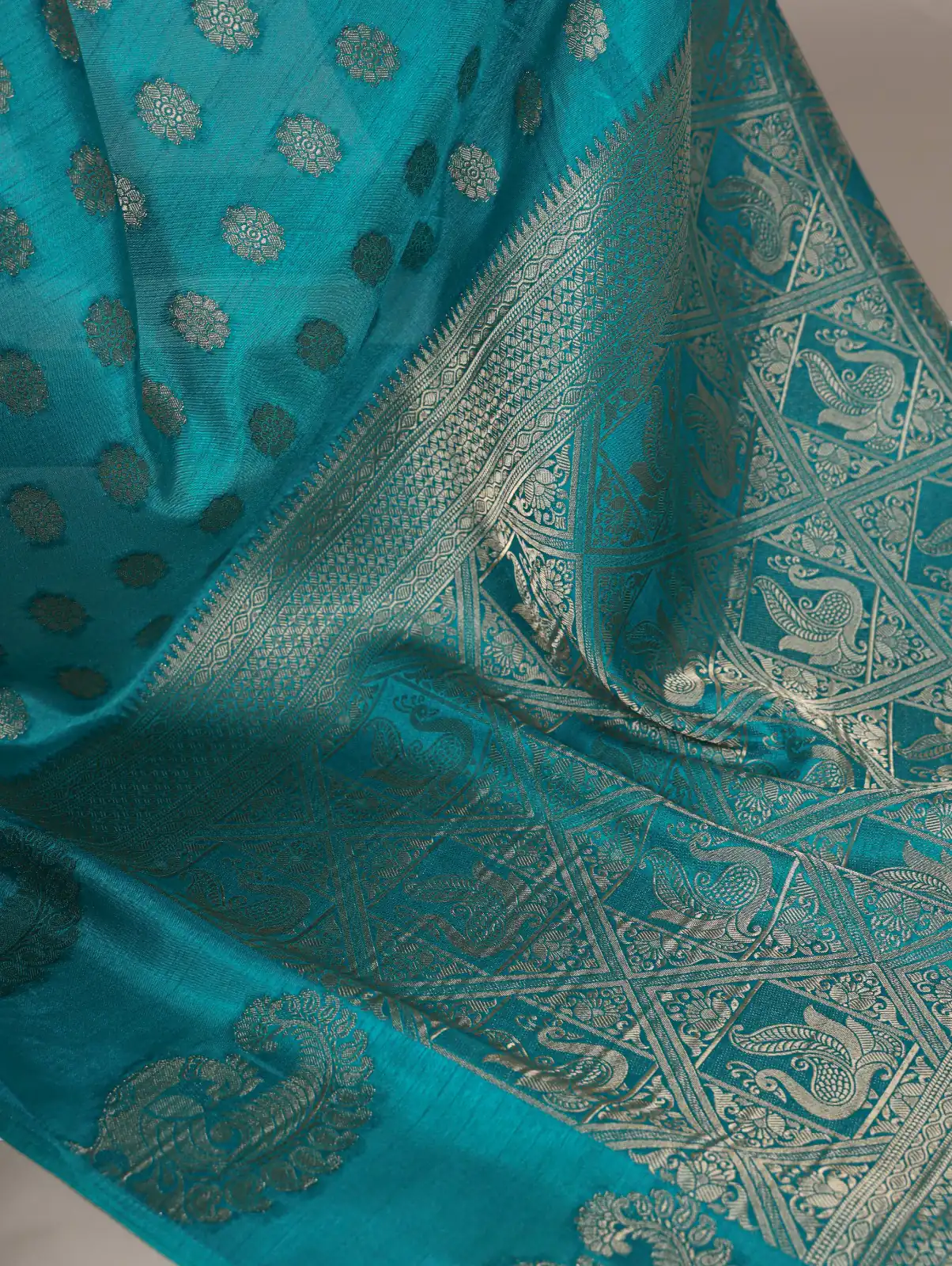 Firozi Roop Weaving Saree | Sarees, Bollywood Sarees, Creative Sarees, Designer Sarees, Embroidered Sarees, Ethnic Saree, Modern Digital sarees, Party Wear Sarees