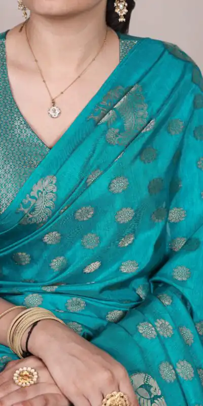 Firozi Roop Weaving Saree | Sarees, Bollywood Sarees, Creative Sarees, Designer Sarees, Embroidered Sarees, Ethnic Saree, Modern Digital sarees, Party Wear Sarees
