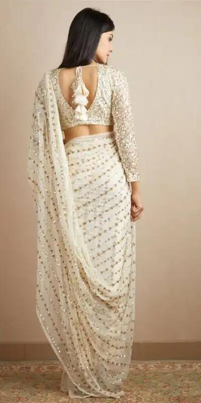 Gold Fox Georgette Embroidery Work Saree | Gowns, Bollywood Gowns, Creative Gowns, Designer Gowns, Embroidered Gowns, Party Wear Gowns, Sarees, Bollywood Sarees, Creative Sarees, Designer Sarees, Embroidered Sarees, Ethnic Saree, Modern Digital sarees, Party Wear Sarees