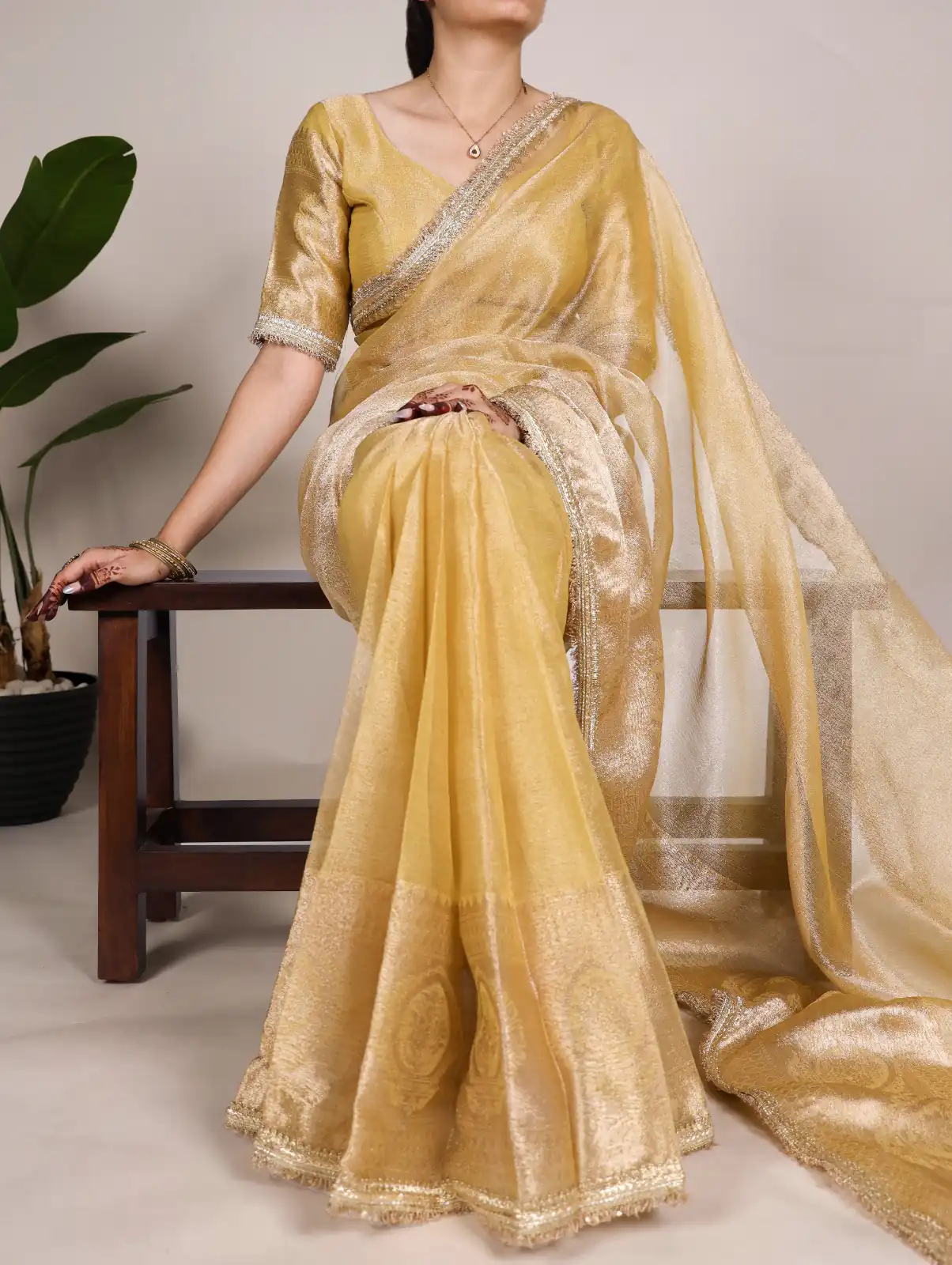 Gold Tissue Shimmer Zari Weaving Work Saree | Sarees, Bollywood Sarees, Creative Sarees, Designer Sarees, Embroidered Sarees, Ethnic Saree, Modern Digital sarees, Party Wear Sarees