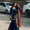Graceful Blue Zimmy Silk Embroider Work Salwar Suit | Jump Suits, Salwar suit, Casual Suits, Creative suits, Designer Suits, Palazzo Suits, Party Wear Suits, Patiala Suits, Straight Suits