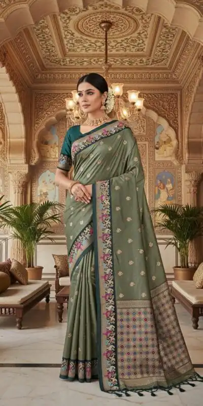 Green Banarasi Silk Zari Weaving Work Saree | Sarees, Bollywood Sarees, Creative Sarees, Designer Sarees, Embroidered Sarees, Ethnic Saree, Modern Digital sarees, Party Wear Sarees