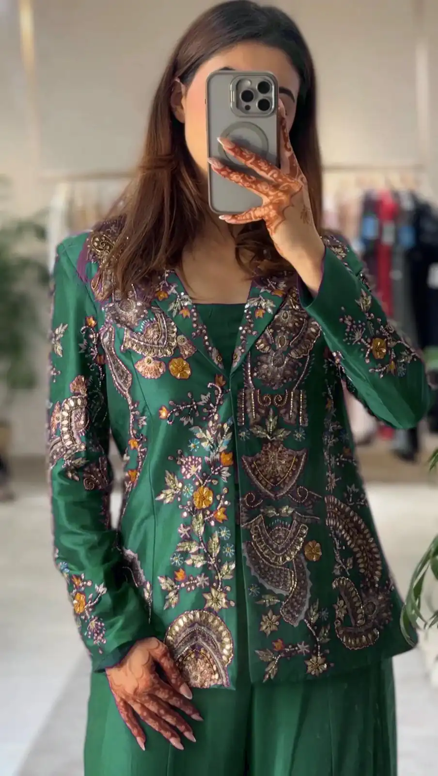 Green Chinon Sequence Work Salwar Suit | Jump Suits, Salwar suit, Casual Suits, Creative suits, Designer Suits, Palazzo Suits, Party Wear Suits, Patiala Suits, Straight Suits
