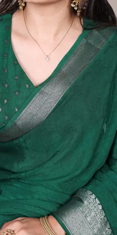 Green Chinon Zari Weaving Work Saree | Sarees, Bollywood Sarees, Creative Sarees, Designer Sarees, Embroidered Sarees, Ethnic Saree, Modern Digital sarees, Party Wear Sarees