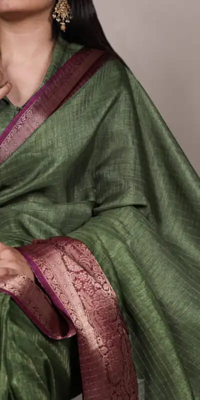 Green Dola Chex Zari Work Saree | Sarees, Bollywood Sarees, Creative Sarees, Designer Sarees, Embroidered Sarees, Ethnic Saree, Modern Digital sarees, Party Wear Sarees