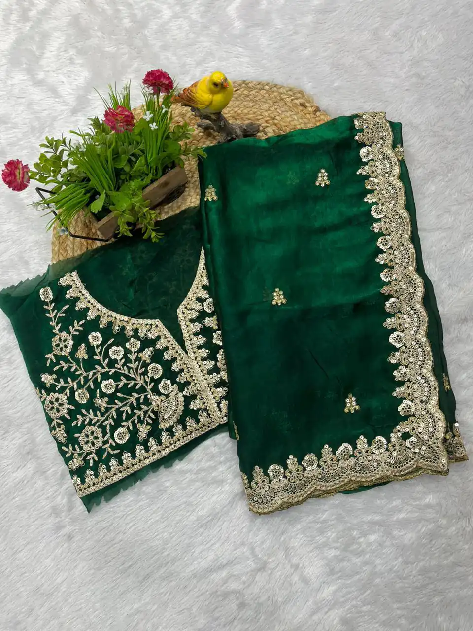 Green Fandy Satin Silk Zari Work Saree | Sarees, Bollywood Sarees, Creative Sarees, Designer Sarees, Embroidered Sarees, Ethnic Saree, Modern Digital sarees, Party Wear Sarees