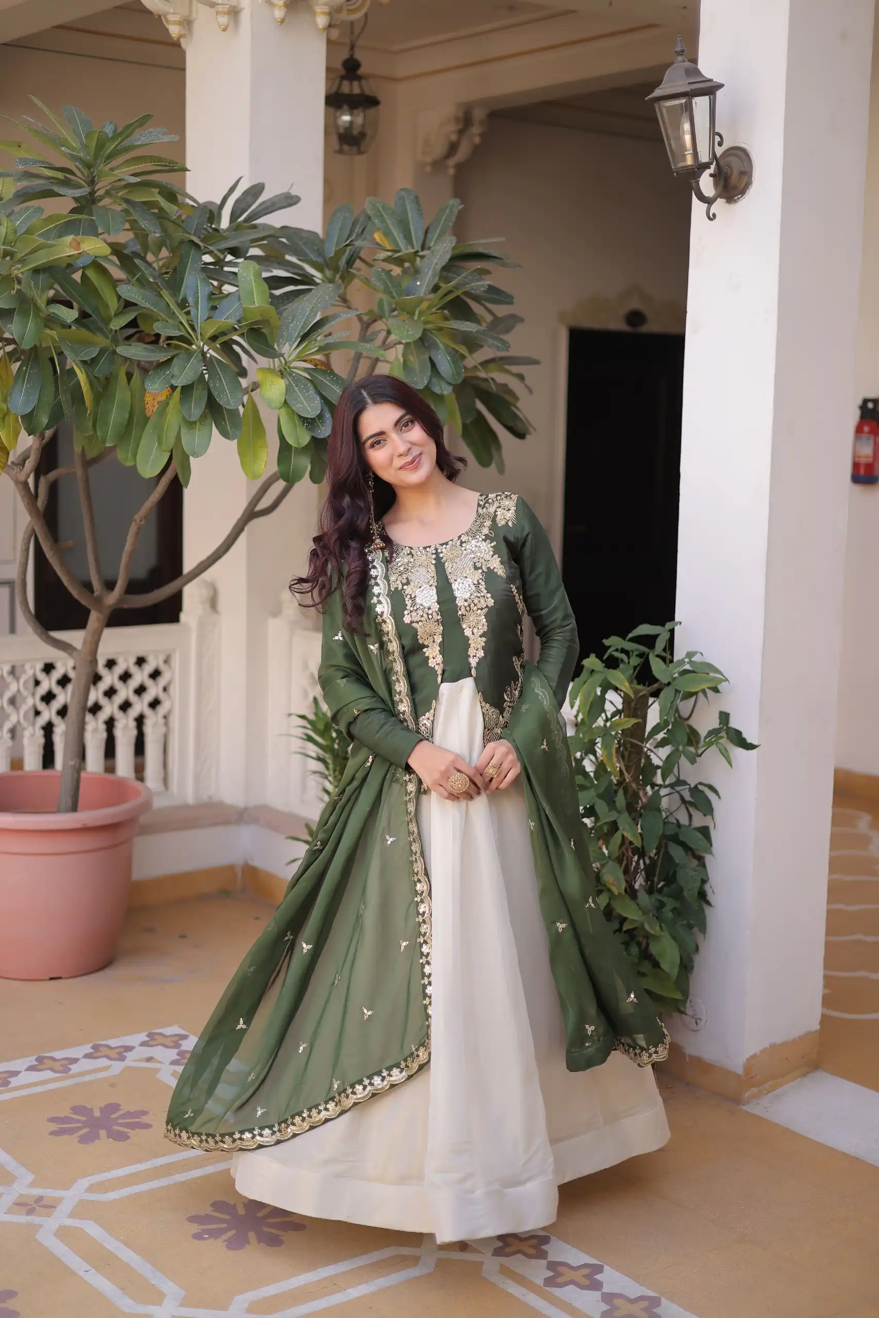 Green Glass Roman Sequins Work Gown | Gowns, Bollywood Gowns, Creative Gowns, Designer Gowns, Embroidered Gowns, Party Wear Gowns