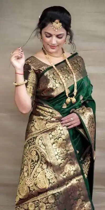 Green Lichi Silk Border Work Saree | Sarees, Bollywood Sarees, Creative Sarees, Designer Sarees, Embroidered Sarees, Ethnic Saree, Modern Digital sarees, Party Wear Sarees