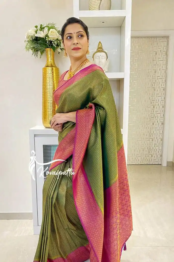 Green Lichi Silk Lace Border Work Saree | Sarees, Bollywood Sarees, Creative Sarees, Designer Sarees, Embroidered Sarees, Ethnic Saree, Modern Digital sarees, Party Wear Sarees
