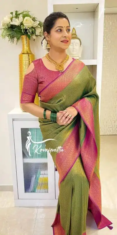 Green Lichi Silk Lace Border Work Saree | Sarees, Bollywood Sarees, Creative Sarees, Designer Sarees, Embroidered Sarees, Ethnic Saree, Modern Digital sarees, Party Wear Sarees
